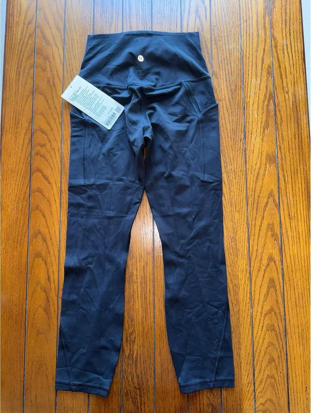 Lululemon Align With Pockets High Rise 23” Black Size 4 NWT